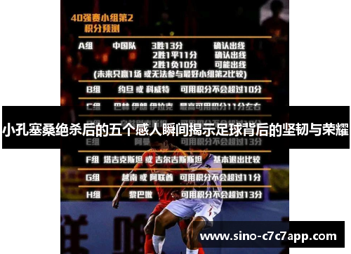 小孔塞桑绝杀后的五个感人瞬间揭示足球背后的坚韧与荣耀